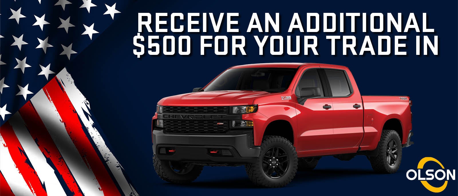 Receive and Additional $500 For Your Trade 
